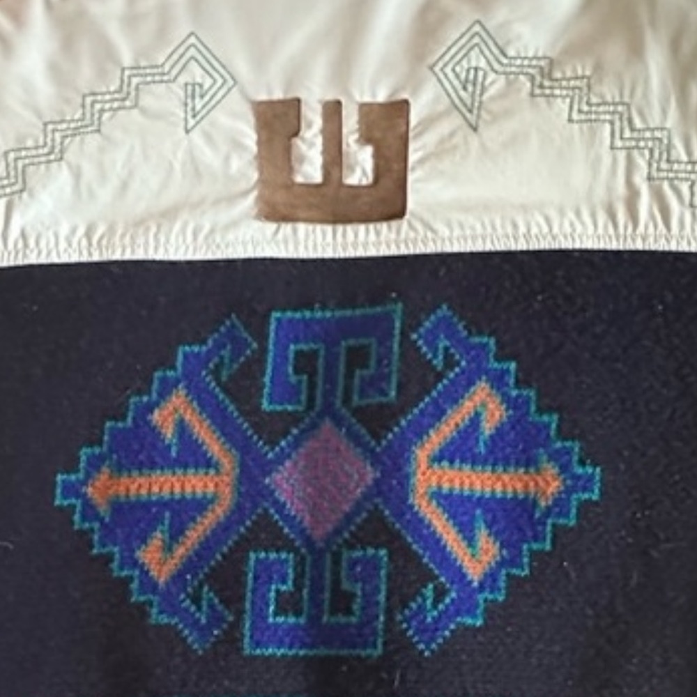 BRAETAN Vintage Womens Native American Embroidered Coat size Small